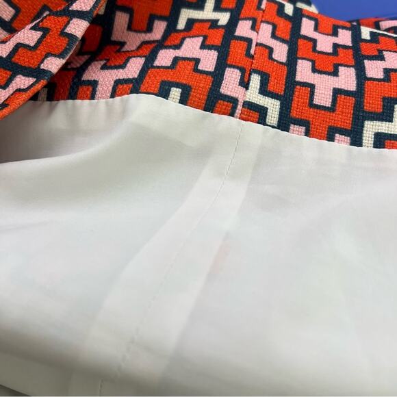 CK BRADLEY Emery Pink Orange Geometric Mod Dress Size Large - Picture 14 of 16